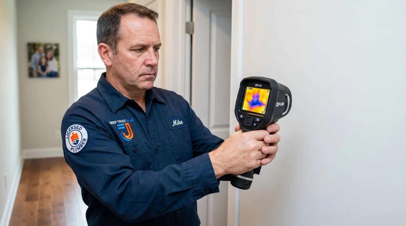 Thermal imaging leak detection by Johns Plumbing LLC in Dearborn Heights